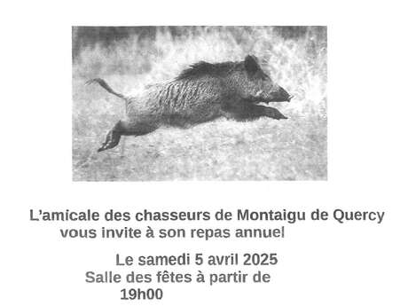 Repas des chasseurs de sanglier