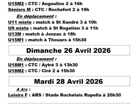 Matchs de basket - Union Sportive Arsaise