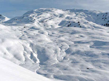 Le col de Bousson par la gravière en ski de randonnée