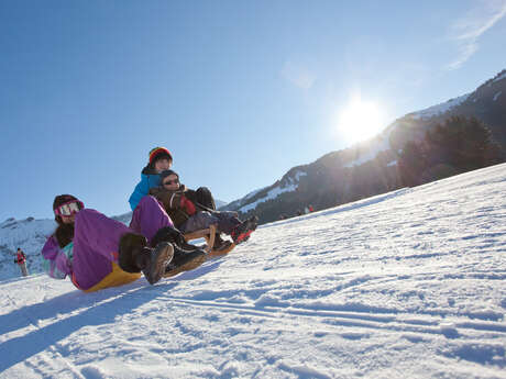 Night-sledging in Rochebrune