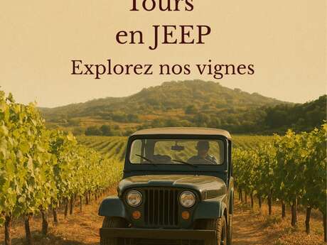 Balade en Jeep dans le vignoble et dégustation - Domaine Juliette Avril