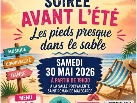 Pre-summer evening 'Les Pieds presque dans le sable' (Almost in the sand)