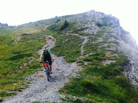 Discesa in mountain bike: Piste noire de la grande Ourse - settore Balme - Vallorcine