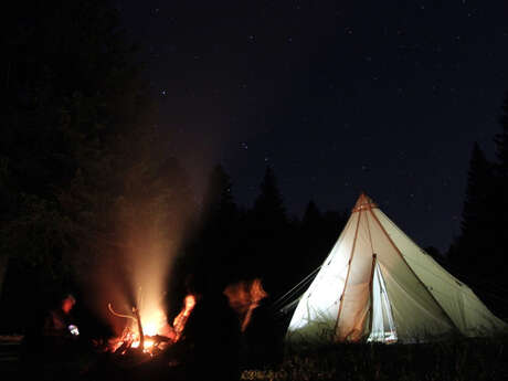Ma première nuit en tipi