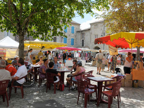 Marché de plein vent de Lauzerte