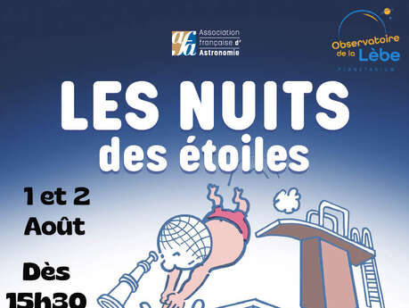 Nuits des Étoiles à l'Observatoire de la Lèbe