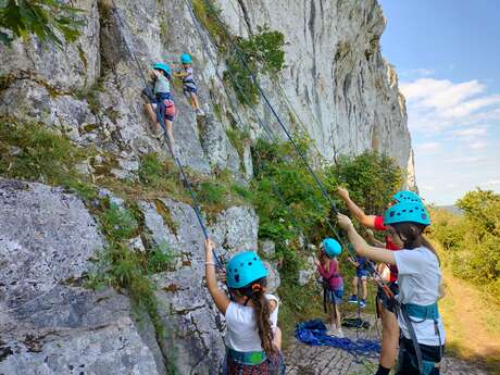 Escalade en falaise : découverte/initiation