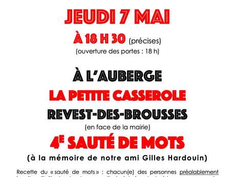 Sauté de mots 4ème édition à l'Auberge de la Petite Casserole