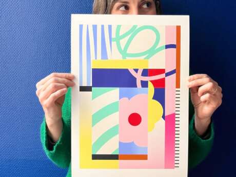 Colorful mosaic by Sophie Convers