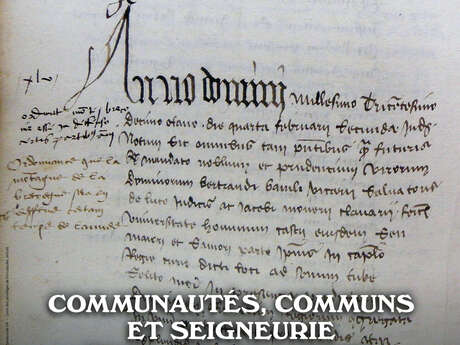 Conférence - Communautés, communs et seigneurie en Haute Provence au bas Moyen Âge