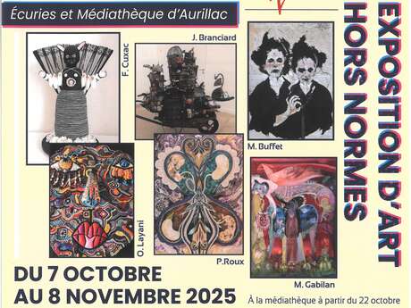 Biennale des Arts Hors Normes Volcanique 4 : exposition d'art Hors normes à la Médiathèque d'Aurillac