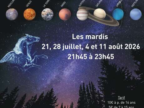 Soirée sous les étoiles  : entre astronomie et mythologie