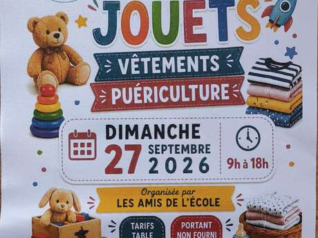 Bourse aux jouets, vêtements et puériculture