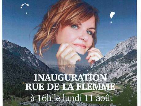Inauguration de la "Rue de la Flemme" avec Diane Tell