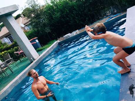 Leçon de natation à domicile