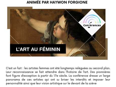 Conférence “l’art au féminin” par Mme Forgione
