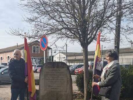 Commémoration de l'arrivée des républicains espagnols en gare de Caussade