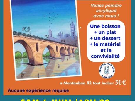 Apéro Peinture : "Lueurs sur le Pont Vieux