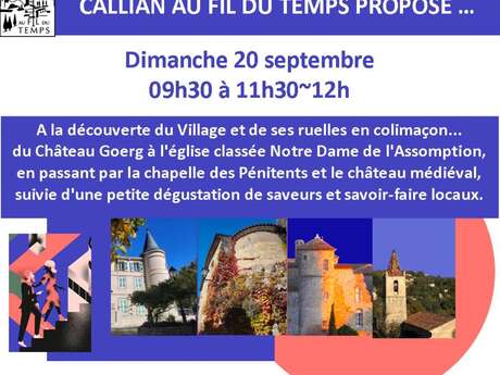 Journées Européennes du Patrimoine à Callian  - 43 ème édition