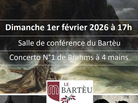 Dimanche Musicaux du Bartèu : Concerto n°1 de Brahms à 4 mains