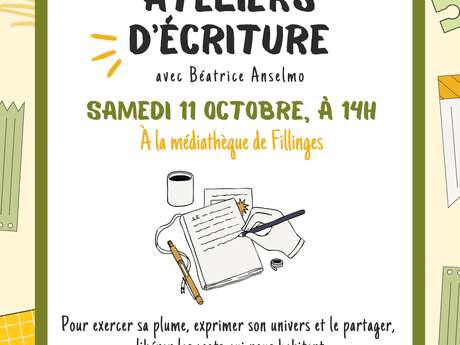 Atelier d'écriture avec Béatrice Anselmo