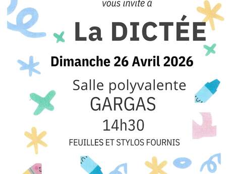 Dictée - Association Gargas lecture Loisirs