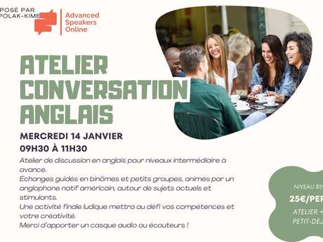 Atelier conversation en anglais