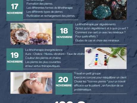 Lithotherapy workshop at Clos Rhéa