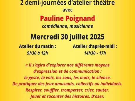 Initiation au théâtre pour les enfants de 8 à 12 ans