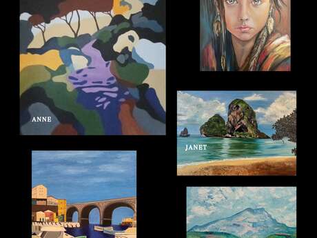 Anne and her friends exhibit