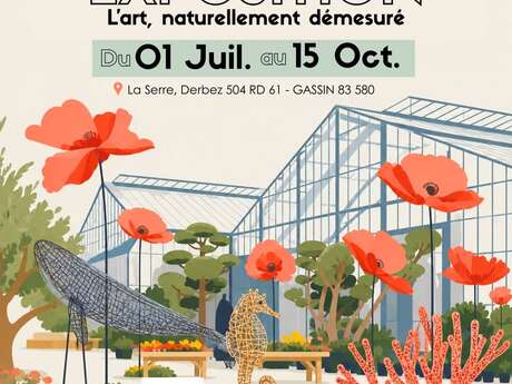 Exposition "L'art naturellement démesuré" à la pépinière Derbez"