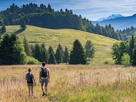 Le refuge du Creux de Lachat depuis Saint François de Sales