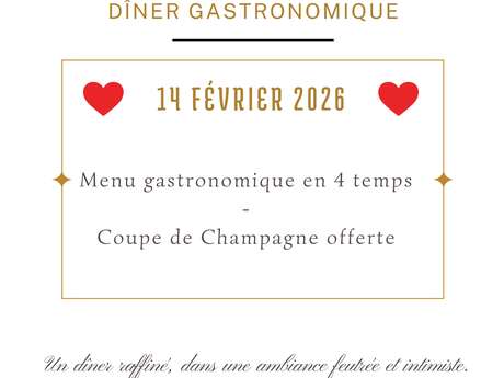 Un diner gastronomique pour la Saint Valentin