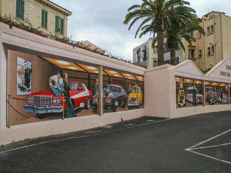 Mur peint "cannes movie car museum"