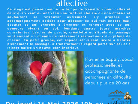 Séjour "Se relever après une séparation affective" au Centre Culturel de la Gorge