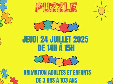 Concours de Puzzle à la Médiathèque de Valdeblore