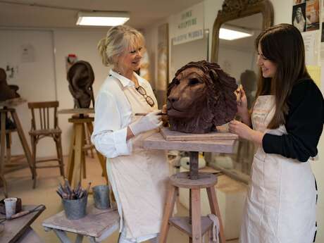 Exposition des oeuvres de l'école de sculpture Martine Wehrel