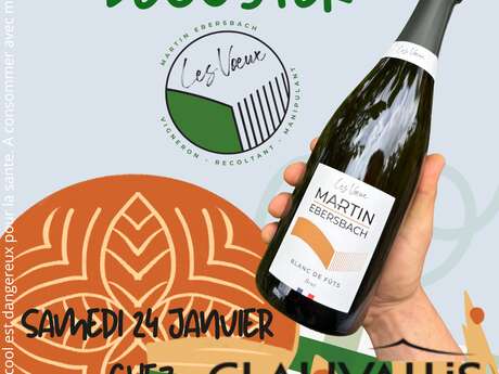 Dégustation Les voeux blanc de fut et galette des rois chez Clauvallis
