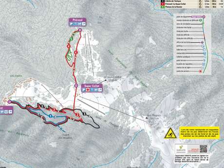 Snowshoe trail in Le Collet
