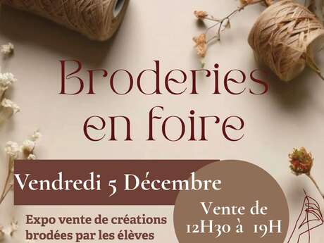 Broderie en foire