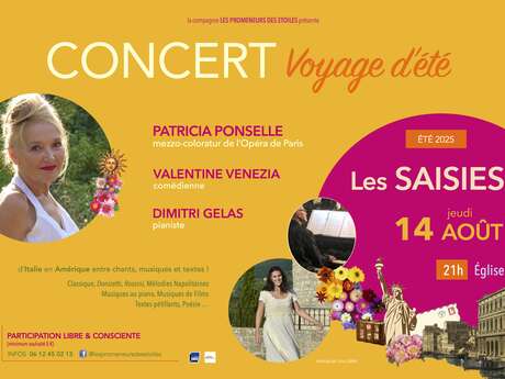 Concert voyage d'été - Les Saisies
