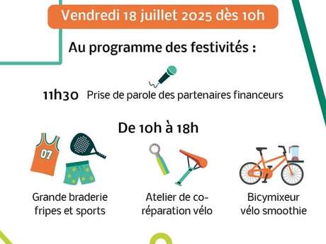 Evènement - Inauguration a Recyclerie Sportive du Centre Aquatique Olympique