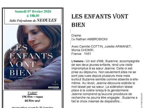 Projection de film : Les enfants vont bien de Nathan Ambrosioni