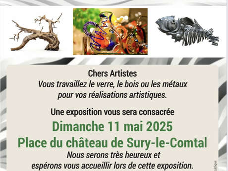 L'Art du verre, bois et métaux - exposition