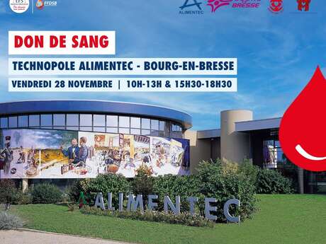 Collecte de sang au Technopole Alimentec de Bourg-en-Bresse