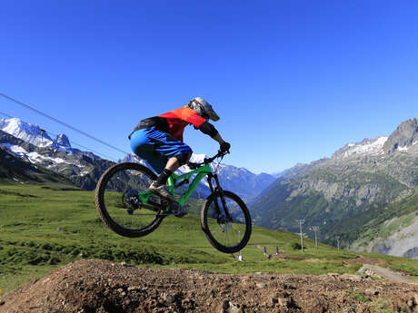 Descente VTT : Piste rouge Variante des Chevreuils - Balme - Secteur Chamonix