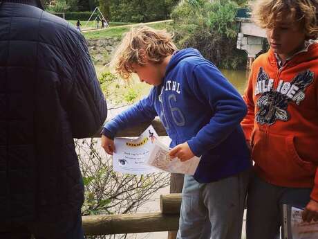Course d’orientation dans un biotope