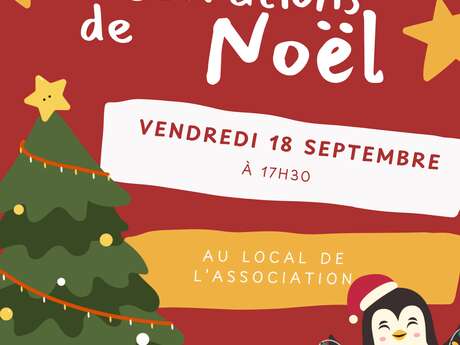 Réunion de préparation des décorations de Noël
