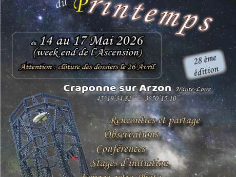 Rencontres Astronomiques du Printemps