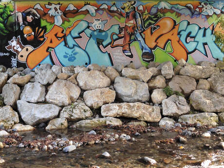 Art vache : fresque "Les Arts à vaches"